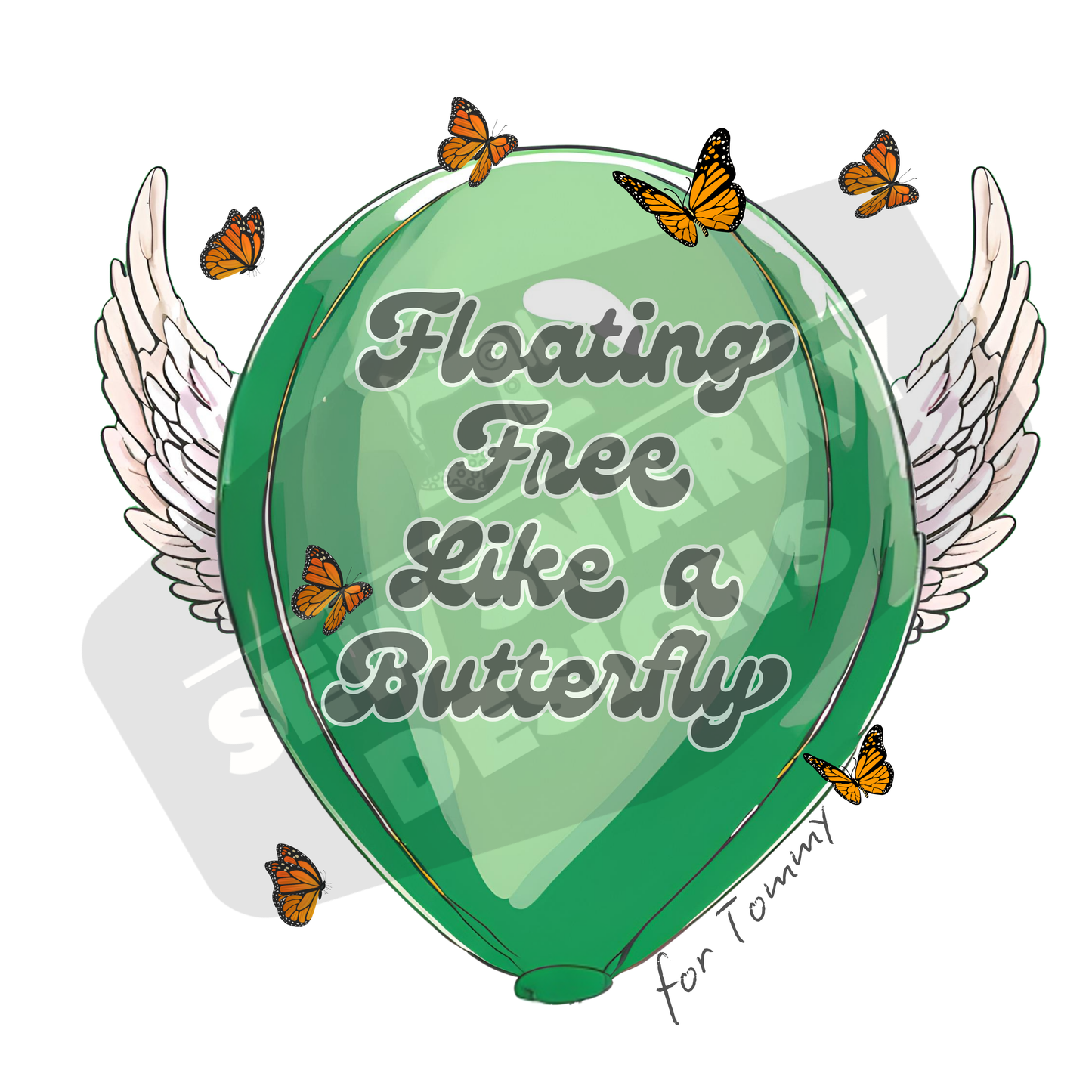 Tommy’s Green Balloon/Butterfly Tribute Tee 💚💚