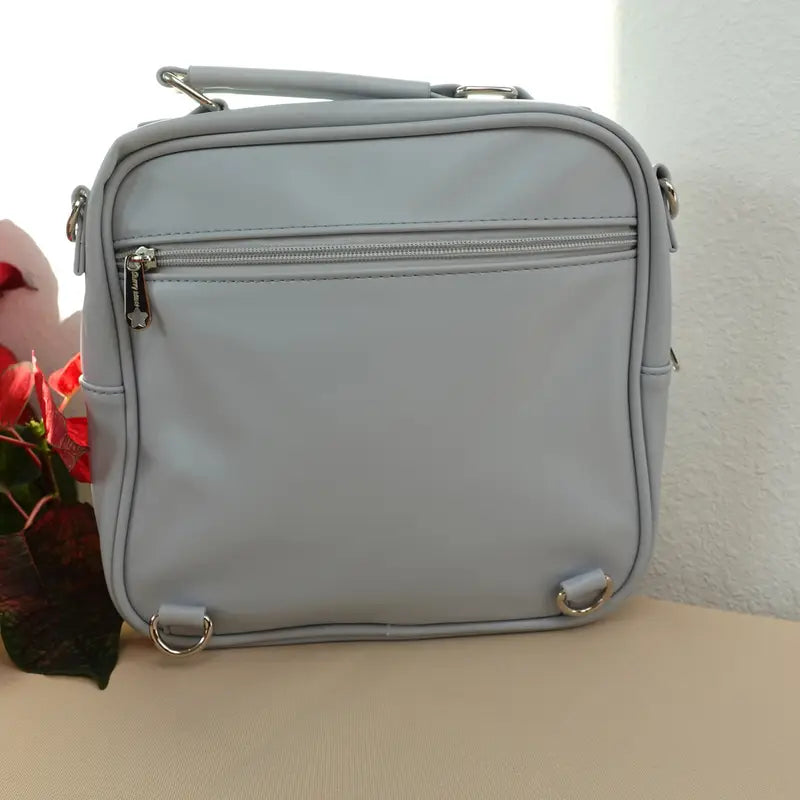 Cat Convertible Pin Display Bag - Backpack, Crossbody or Shoulder Bag