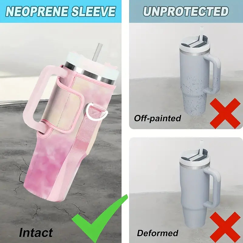 40oz Cup Covers with Adjustable Strap