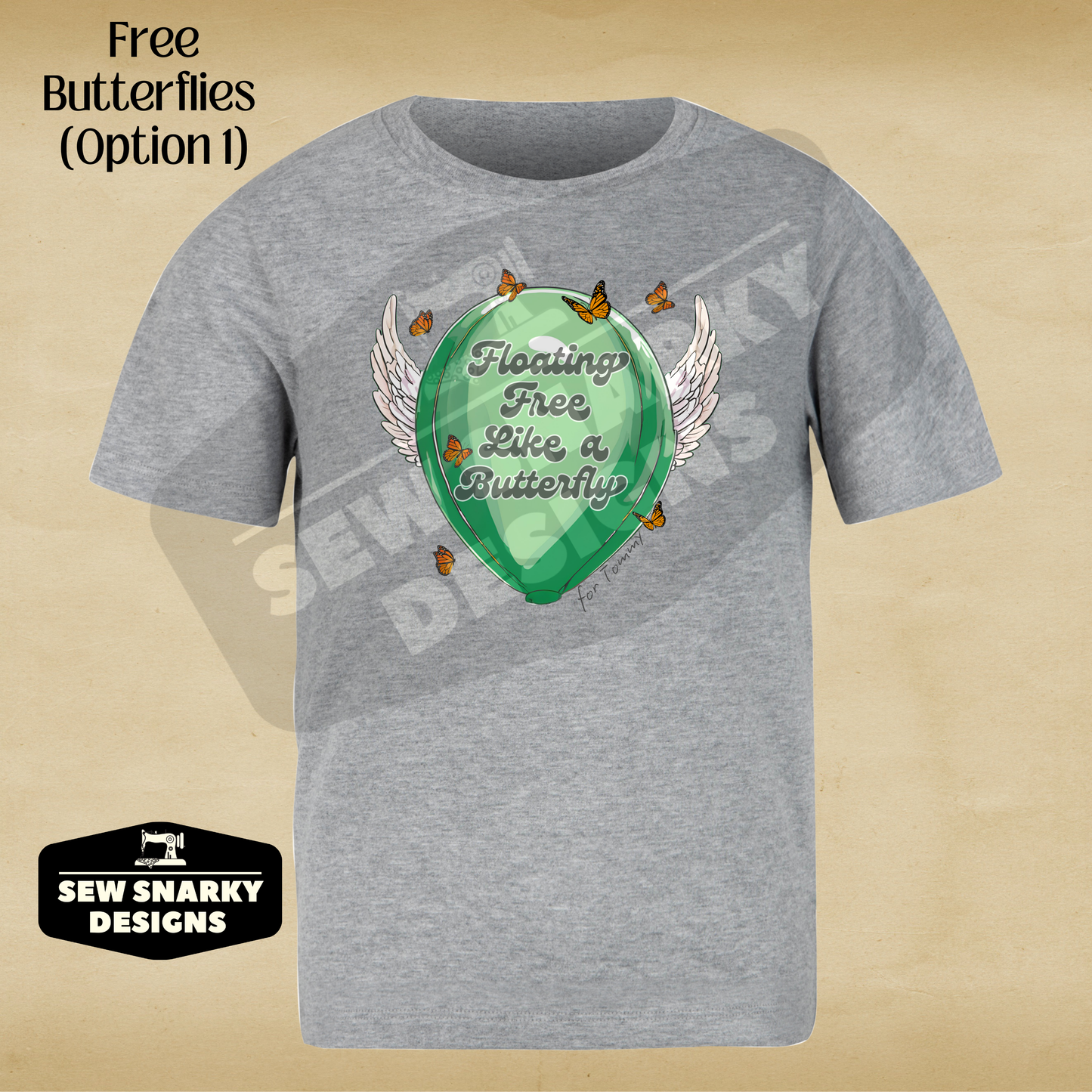 Tommy’s Green Balloon/Butterfly Tribute Tee 💚💚