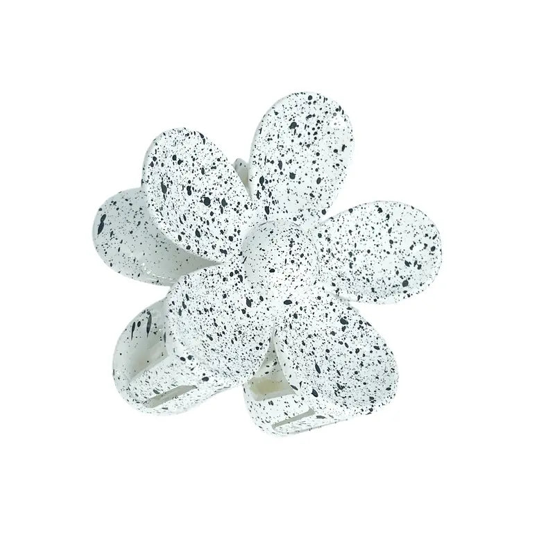 Flower Frosted Candy Color Hair Claw Clip Plastic Non-Slip Strong Hold Grip Hair Jaw Clip For Women Girls Hair Accessories