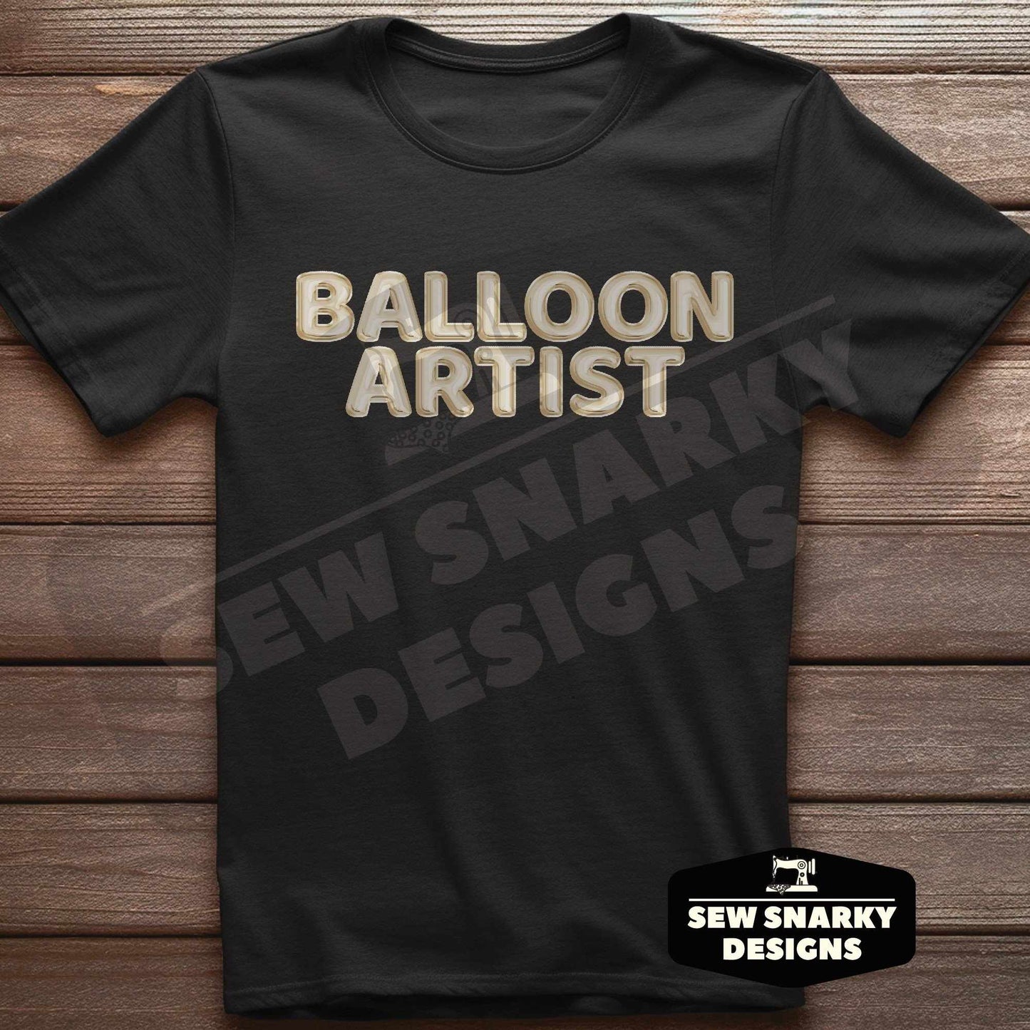 Balloon Artist, Gold Balloon Letters T-shirt