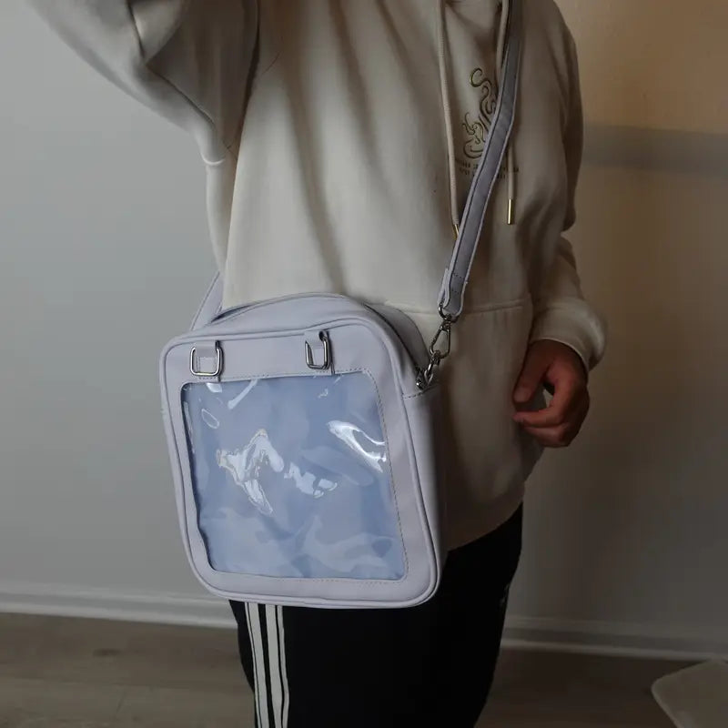 Convertible Pin Display Bag - Backpack, Crossbody or Shoulder Bag