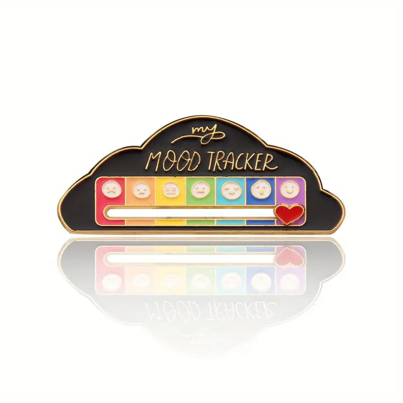 Mood Tracker - Social Battery - Lapel Pins - Enamel Pins - Sliding Interactive