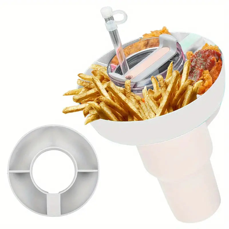 Plastic Snack Bowl | Portable Snack Tray | Cup Accessories | For 40Oz Tumbler With Handle,