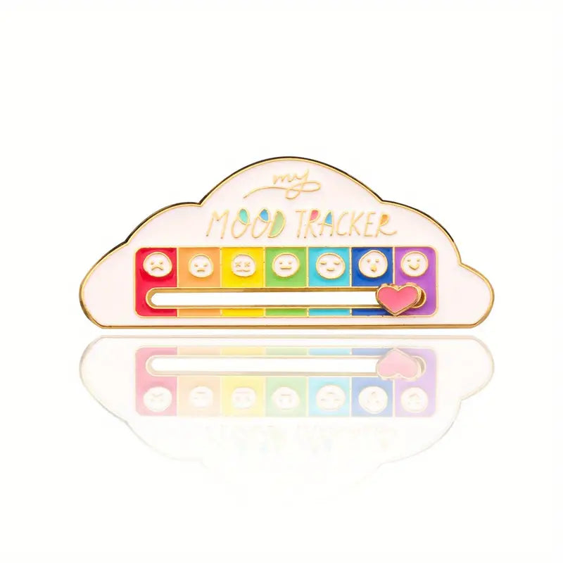Mood Tracker - Social Battery - Lapel Pins - Enamel Pins - Sliding Interactive