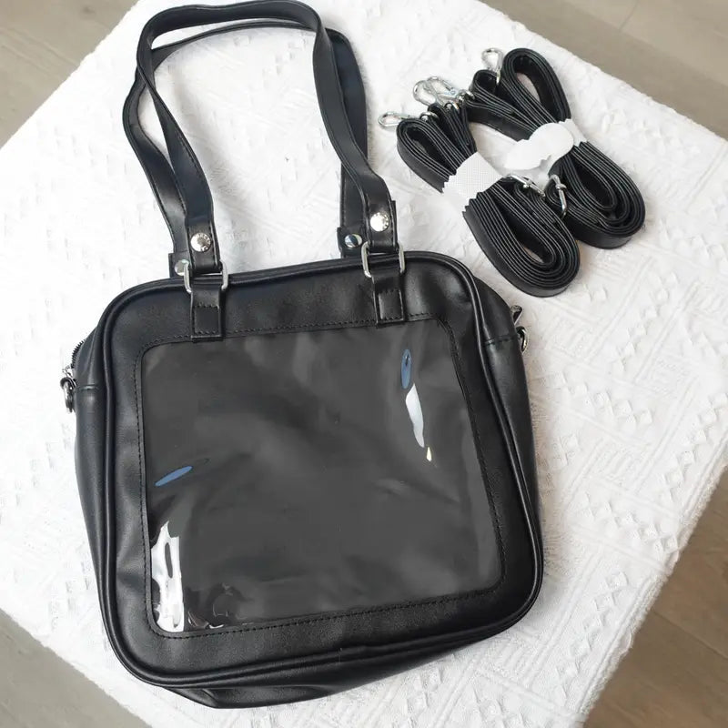 Convertible Pin Display Bag - Backpack, Crossbody or Shoulder Bag