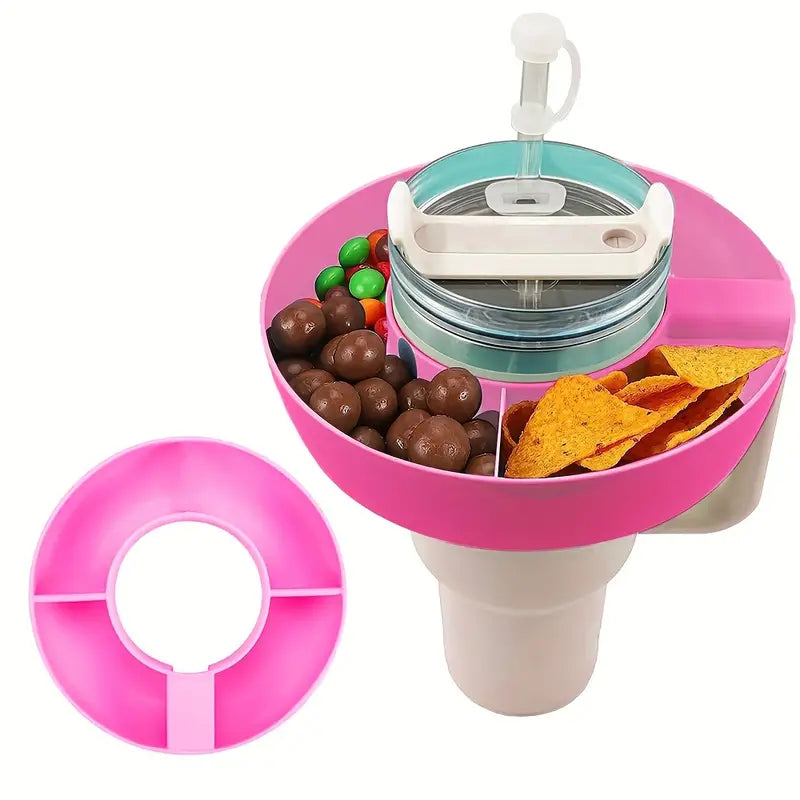 Plastic Snack Bowl | Portable Snack Tray | Cup Accessories | For 40Oz Tumbler With Handle,