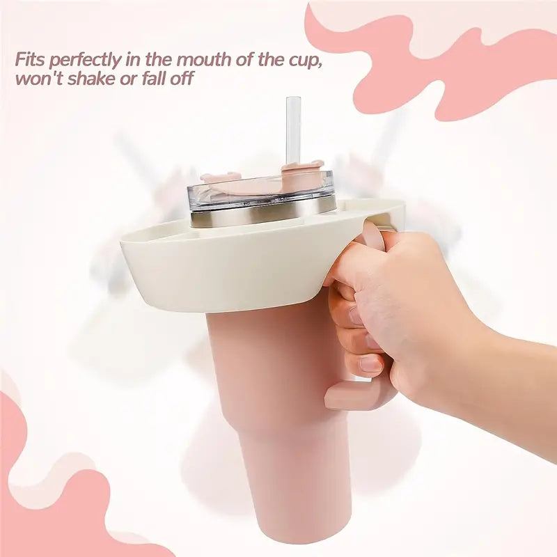 Plastic Snack Bowl | Portable Snack Tray | Cup Accessories | For 40Oz Tumbler With Handle,