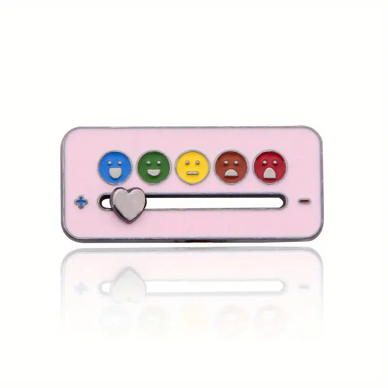 Mood Tracker - Social Battery - Lapel Pins - Enamel Pins - Sliding Interactive