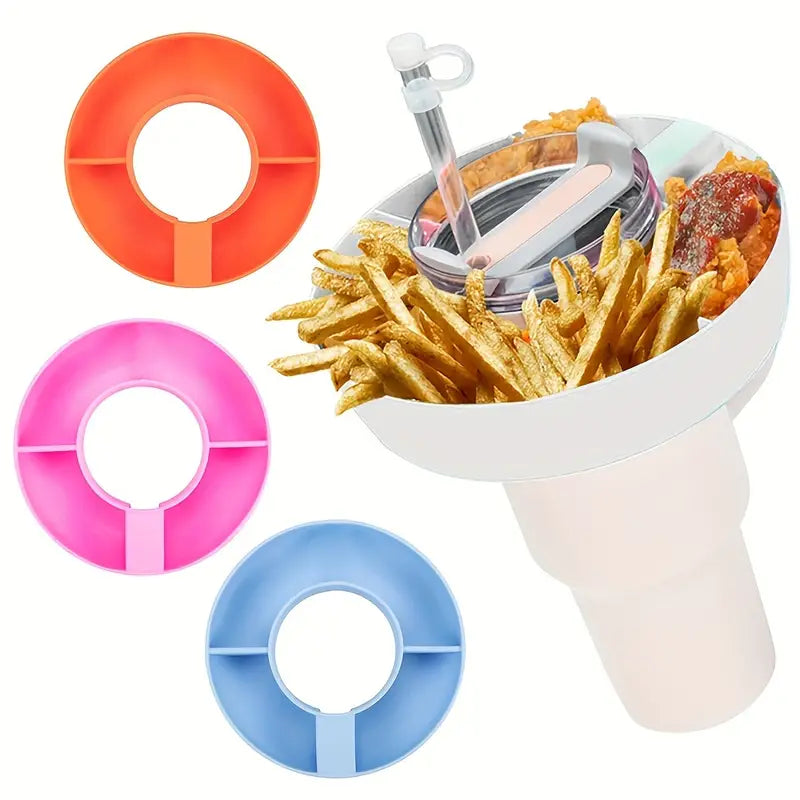 Plastic Snack Bowl | Portable Snack Tray | Cup Accessories | For 40Oz Tumbler With Handle,