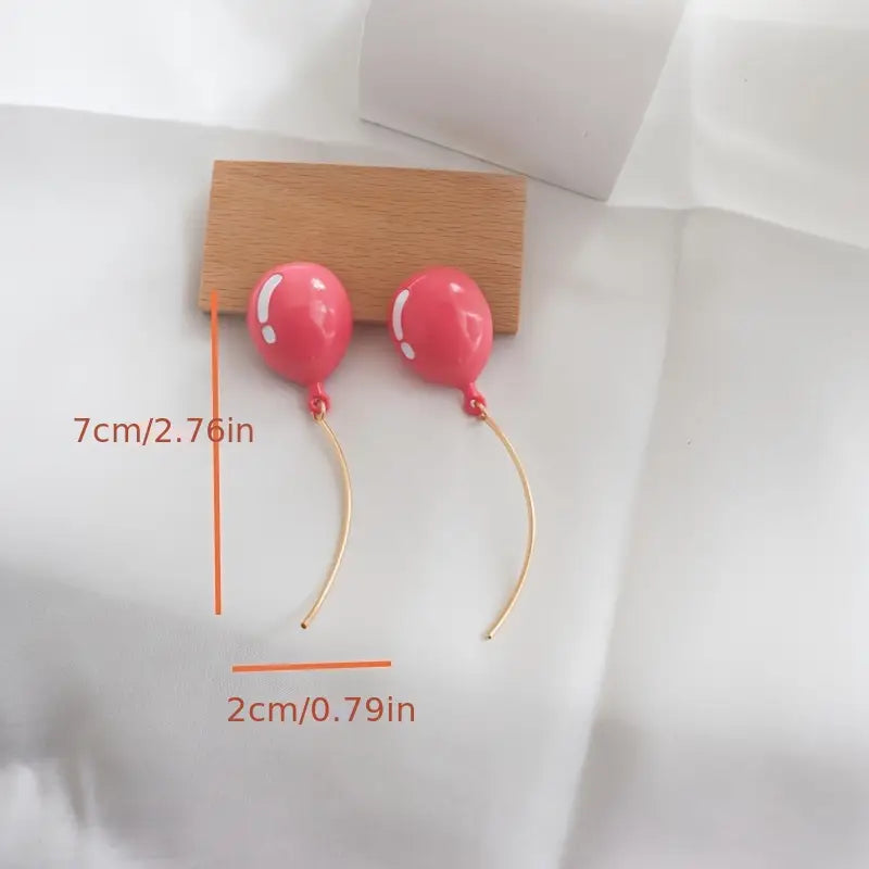 Whimsical Balloon Drop Earrings