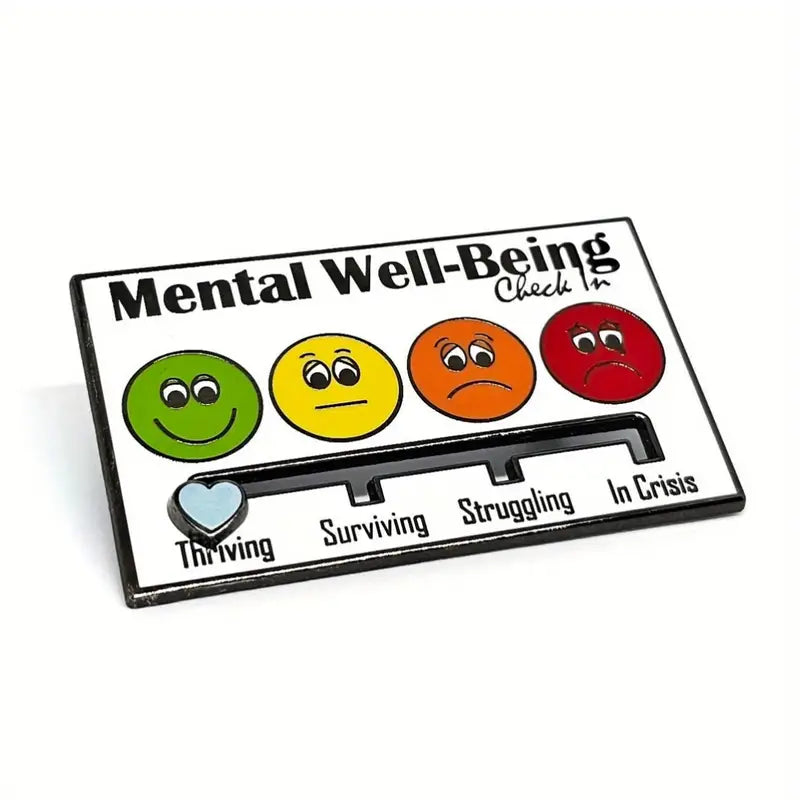 Mood Tracker - Social Battery - Lapel Pins - Enamel Pins - Sliding Interactive