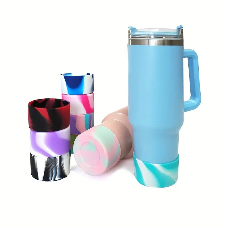 Non-slip Soft Silicone Bumper Boot Protective Bottom Sleeve Cover For 30oz/40oz Tumbler Bottle