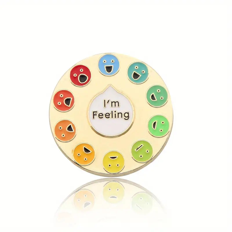 Mood Tracker - Social Battery - Lapel Pins - Enamel Pins - Sliding Interactive