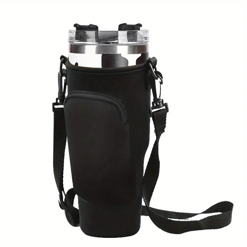 40oz Cup Covers with pocket and Adjustable Strap