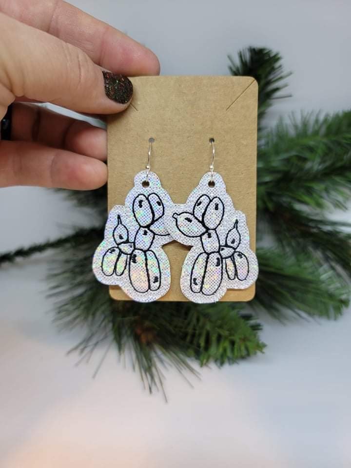 Balloon Dog Earrings - Balloon Earrings - Gifts for Her - Statement Earrings - Lightweight Earrings - Stocking Stuffer