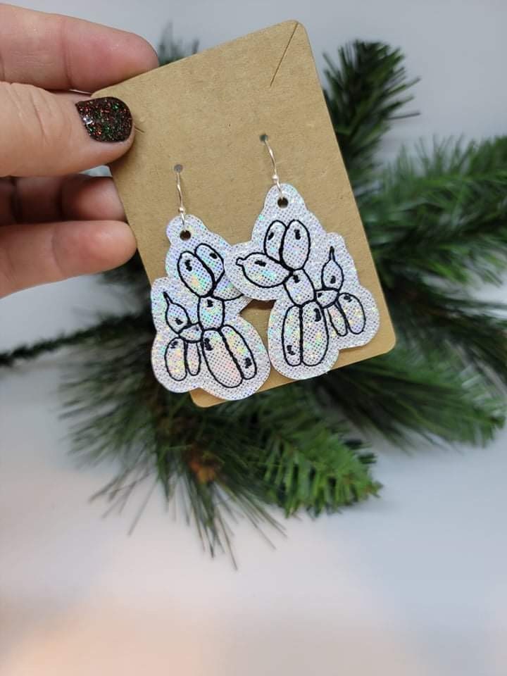 Balloon Dog Earrings - Balloon Earrings - Gifts for Her - Statement Earrings - Lightweight Earrings - Stocking Stuffer