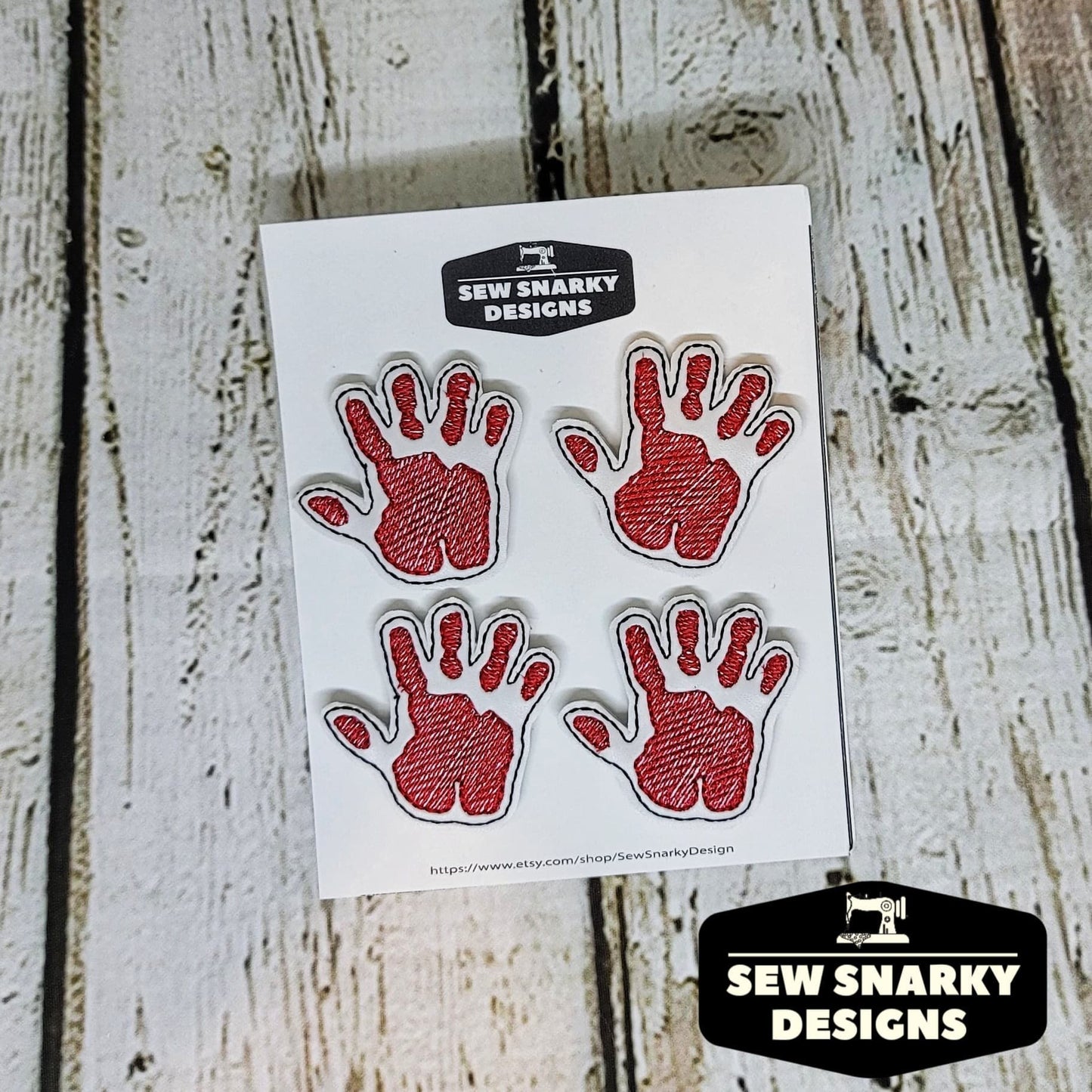 Bloody Hand Print Magnets, Crime Scene, True Crime,