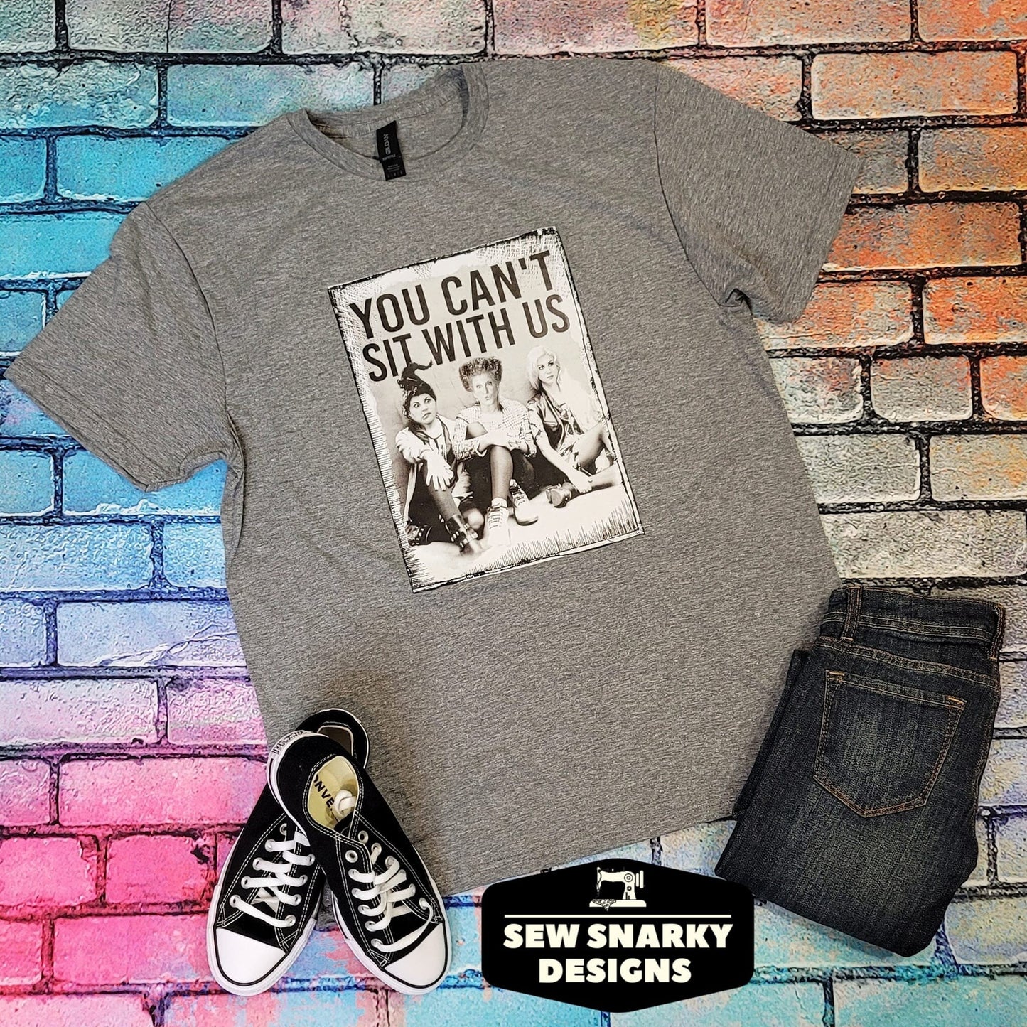 You Can't Sit With Us - Hocus Pocus - Mean Girls - Millennial - Funny Shirt - Halloween Shirt - Cute Halloween - Screen Print Shirt