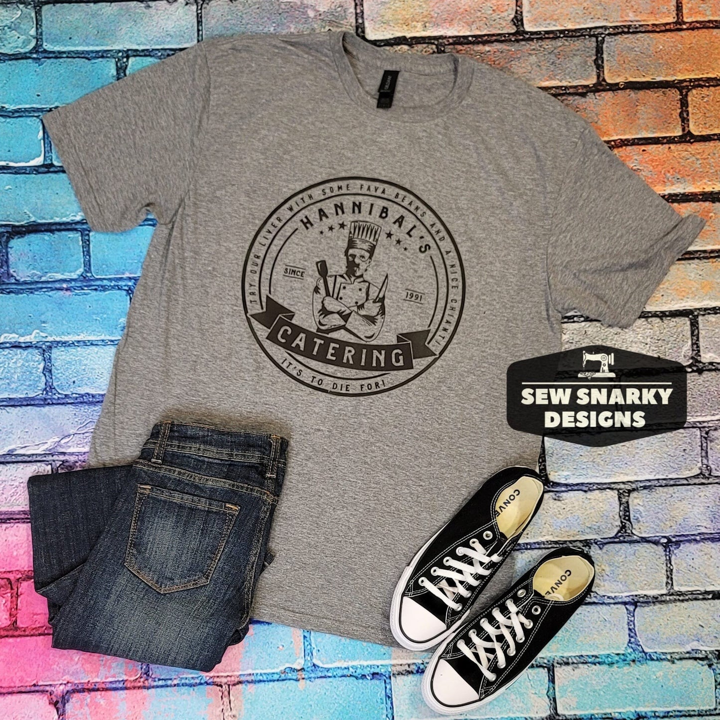 Hannibal's Catering - Silence of the Lambs - Hannibal Lecter - Funny Shirt - Halloween Shirt - Cute Halloween - Screen Print Shirt