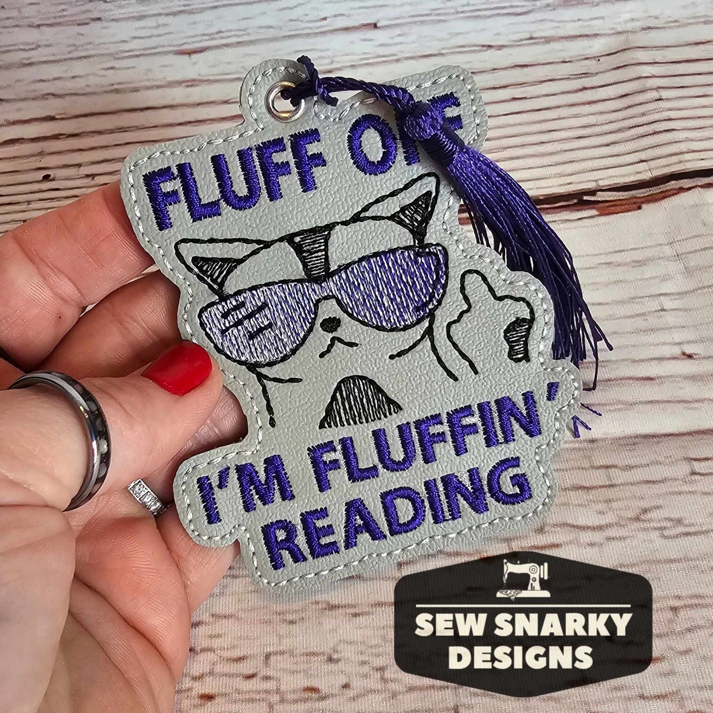 Fluff Off I’m Reading Bookmark, Cat Lover, Cat Humor, Kitty Bookmark, Kittycat