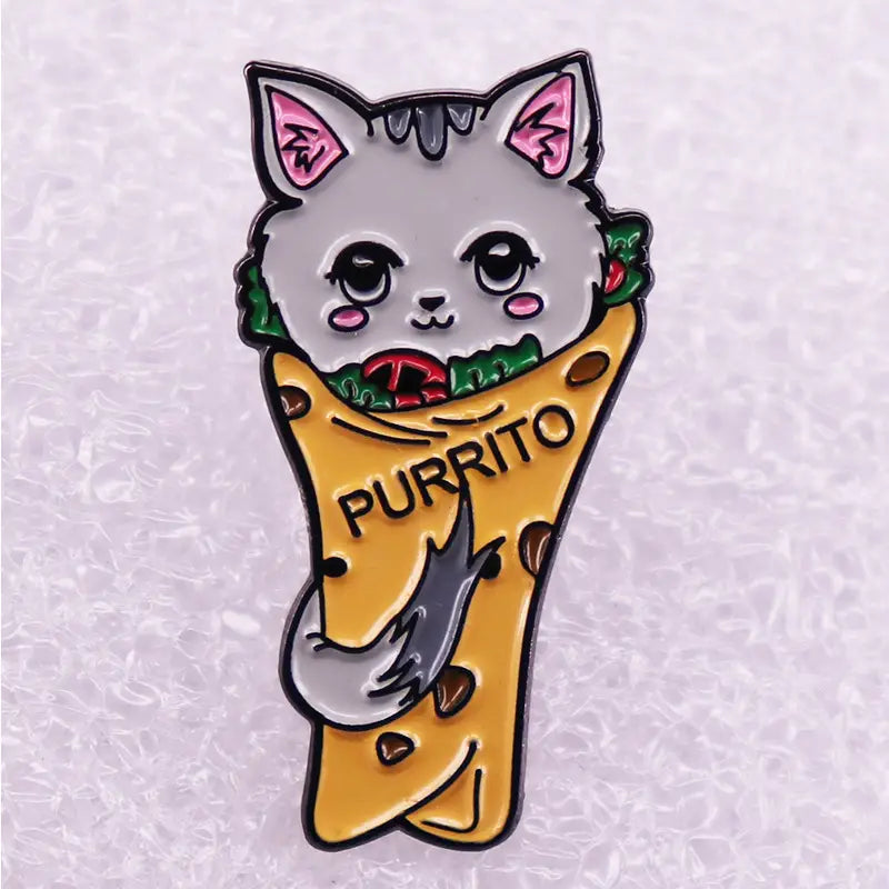 Purritto - Cat - Kitty Cat - Lapel Pin - Enamel Pin