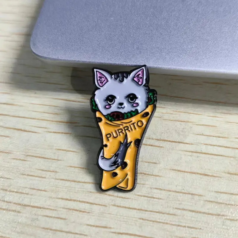 Purritto - Cat - Kitty Cat - Lapel Pin - Enamel Pin