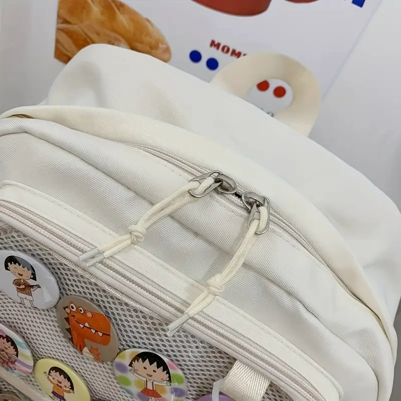 Ita Bag Backpack – Clear Window Pin Display Bag with Removable Insert