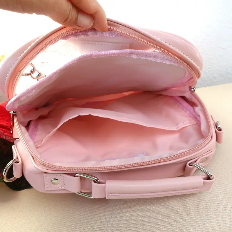Cat Convertible Pin Display Bag - Backpack, Crossbody or Shoulder Bag