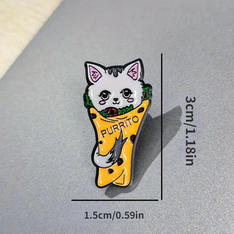 Purritto - Cat - Kitty Cat - Lapel Pin - Enamel Pin