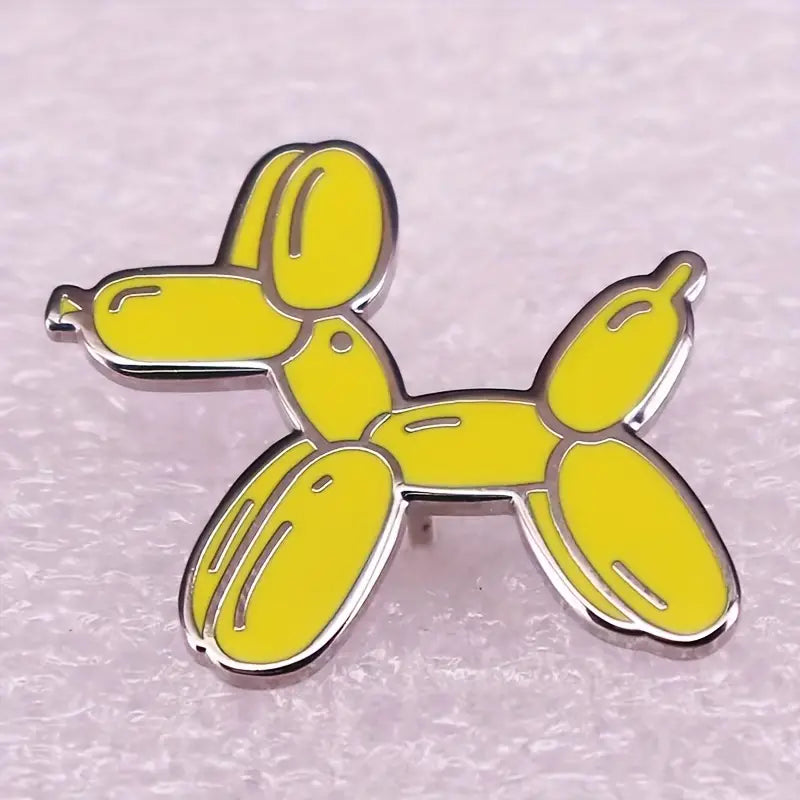 Balloon Dog (Yellow) - Lapel Pin - Enamel Pin