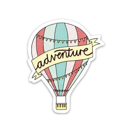 Adventure Hot Air Balloon Sticker