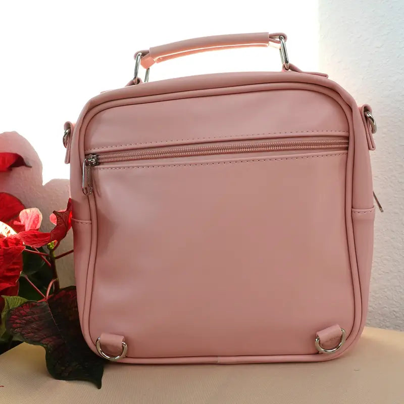 Cat Convertible Pin Display Bag - Backpack, Crossbody or Shoulder Bag